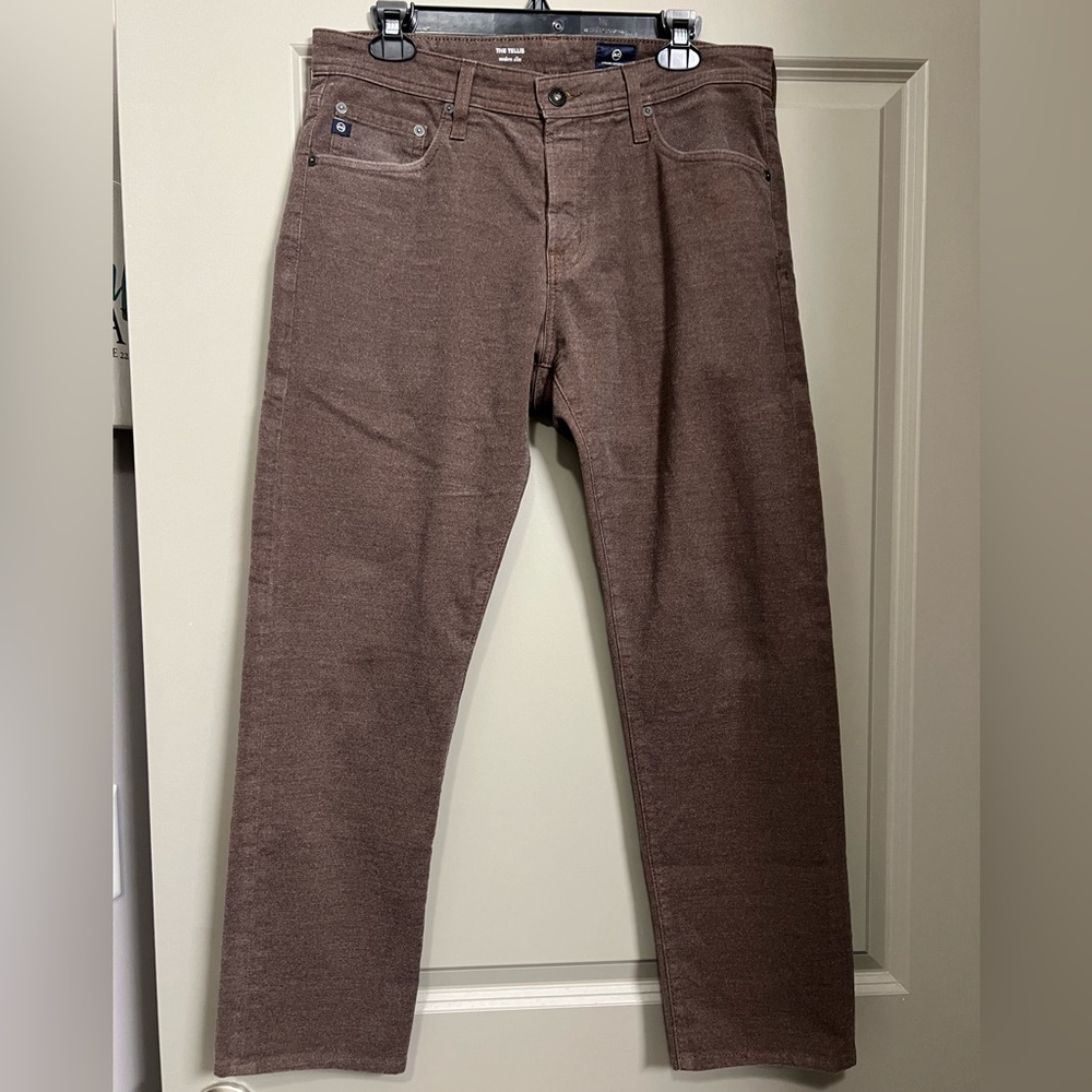 AG Adriano Goldschmied Tellis Modern Slim Pants Mens 32x27.5 - Brushed Brown